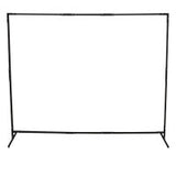 Curtain Frame, 6 ft X 6 ft Expandable to 6 ft X 8 ft, Steel, Black 902-CURTAIN-FRAME