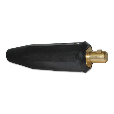 Dinse Connector, 0.508 in Gas Hole, Set Screw Fitting, Black 900-DP-50M