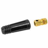 Dinse Style Cable Plug and Socket, Female, Ball Point Connection, 1/0 Cap, 2 EA/PK 900-BK-50
