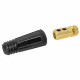 Dinse Style Cable Plug and Socket, Female, Ball Point Connection, 3/0-4/0 Cap, 2 EA/PK 900-BK-95