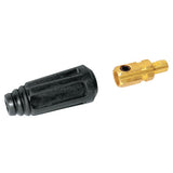 Dinse Style Cable Plug and Socket, Male, Ball Point Connection, #6 to #2 Cable Capacity 900-SK-25