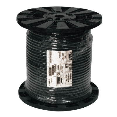 SOOW Power Cable, 16 AWG, 2 Conductors, 13 A, 250 ft, Black, Spool 911-16/2X250