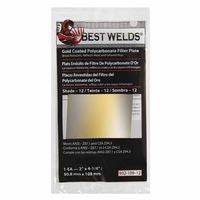 Gold Coated Filter Plate, Gold/12, 2 in x 4.25 in, Polycarbonate 901-932-109-12
