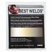 Gold Coated Filter Plate, Gold/12, 4-1/2 in x 5-1/4 in, Polycarbonate 901-932-110-12