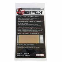Hardened Glass Gold Filter Plate, Gold/10, 2 in x 4-1/4 in 901-932-248-10