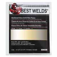 Hardened Glass Gold Filter Plate, Gold/9, 4.5 in x 5.25 in, SH9, Glass 901-932-458-9