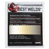 Hardened Glass Gold Filter Plate, Gold/9, 4.5 in x 5.25 in, SH9, Glass 901-932-458-9