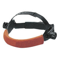 Headgear Sweatband, 8-1/2 in x 1-1/2 in, FR Fleece Cotton, Orange 902-SB340