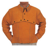 Leather Cape Sleeves, Snaps Closure, 2X-Large, Golden Brown 902-Q-2-2XL