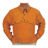 Leather Cape Sleeves, Snaps Closure, Medium, Golden Brown 902-Q-2-M