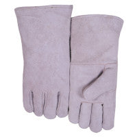 Leather Welder's Gloves, Shoulder Split Cowhide, Small, Blue 902-300GCS