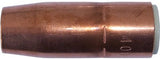 MIG Gun Nozzle, 1/8 in Recess, 5/8 in Bore, Tregaskiss Style, Heavy-Duty, Insulated, Copper 900-401-6-62