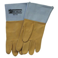 Pigskin 50-TIG Welding Gloves, Large, Tan 902-50TIG-L