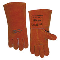 COMFOflex Premium Leather Welding Gloves, Split Cowhide, Large, Buck Tan 902-10-2000
