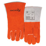 COMFOflex Premium Leather Welding Gloves, Split Cowhide, Large, Russet 902-500GC