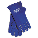 Premium Welding Gloves, Split Cowhide, Large, Blue 902-B-20GC