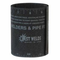 Rap-Around Pipe Template, Small, 2-1/2 in W x 2 ft L, Abrasion and Heat Resistant 900-RA150