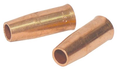 MIG Gun Nozzle, 1/8 in Recess, 1/2 in Bore, For Tweco Style 21, Self-Insulated, Copper 900-21-50