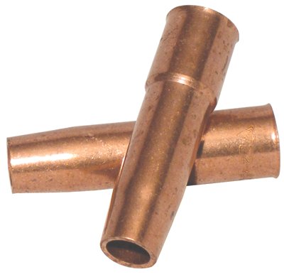 MIG Gun Nozzle, 1/2 in Bore, 1/8 in Recess, Tweco Style 22, Short-Stop 900-22-50SS