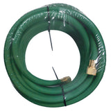 Grade R Single-Line Welding Hose, 1/2 in, 50 ft, CC Fittings, Oxygen, Green 907-1/2X2-GRN-50-CC