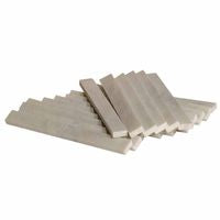 Soapstone, Flat, 1/2 in W x 3/16 in H x 5 in L, White 900-FL-5