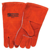 Split Cowhide Kevlar Welding Gloves, Large, Russet, 4 in Gauntlet, Full Sock Lining 902-18GC