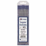 E3 Tungsten Electrode, 1/8 in x 7 in, 10 PK 900-187GE3