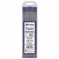 E3 Tungsten Electrode, 1/8 in x 7 in, 10 PK 900-187GE3