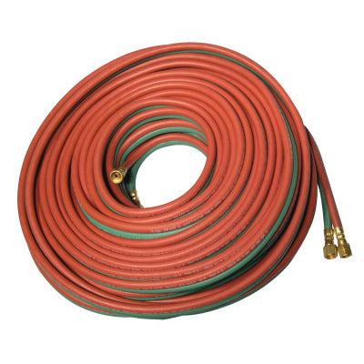 Grade R Twin-Line Welding Hose, 3/16 in x 100 ft, BB Fittings, Acetylene and Oxygen 907-LB1003