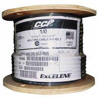 Welding Cable, 1/0 AWG, 250 ft Reel, Black 911-1/0-250