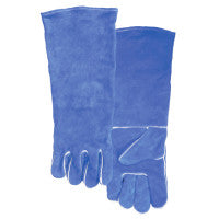 Welding Gloves, Split Cowhide, Large, Blue 902-10-2054