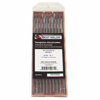 Zirconiated Ground Tungsten Electrode, 1/8 in x 7 in, 10 PK 900-187GZ