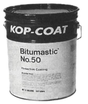 Protective Coating, No 50, Black, Tar Scent, 5 gal 107-50-5