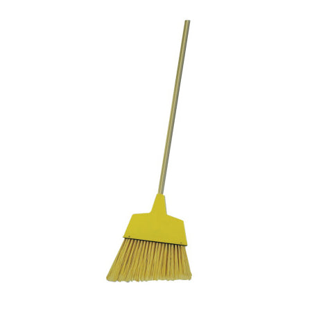 932A Angler Broom, Plastic Shroud, Wood Handle, 13 in Flagged-Tip Plastic 088-932A