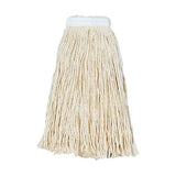 Cut-End Wet Mop Heads, Value Standard Head, #16, Cotton; Polyester Headband 088-2016C