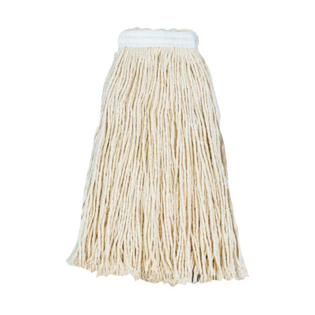 Cut-End Wet Mop Heads, Value Standard Head, #20, Cotton; Polyester Headband 088-2020C