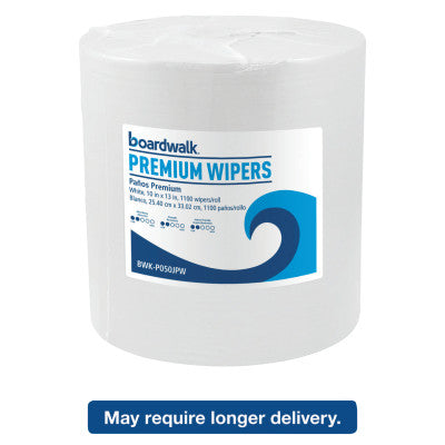 Hydrospun Wipers, White, 10 x 13, 1100/Roll 088-P050JPW