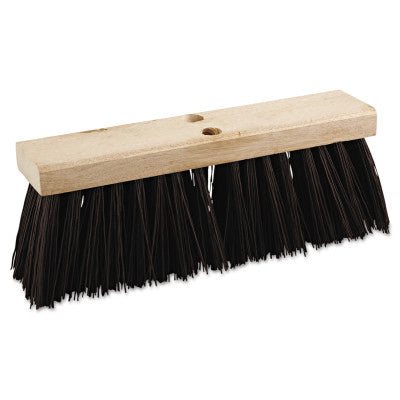 Street Broom Head, 16 in Wide, Polypropylene Bristles 088-73160