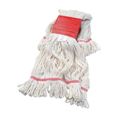 Super Loop Wet Mop Head, Cotton/Synthetic, Large Size, White 088-503WHCT
