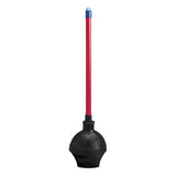 Toilet Plunger, 5 5/8 in Dia Bowl, 23 5/8 in, Red/Black 088-09201EA
