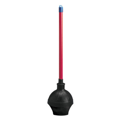Toilet Plunger, 5 5/8 in Dia Bowl, 23 5/8 in, Red/Black 088-09201EA