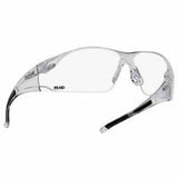 Rush Series Safety Glasses, HD Lens, Anti-Scratch, Hydrophobic, Clear Frame, TPR 286-40113