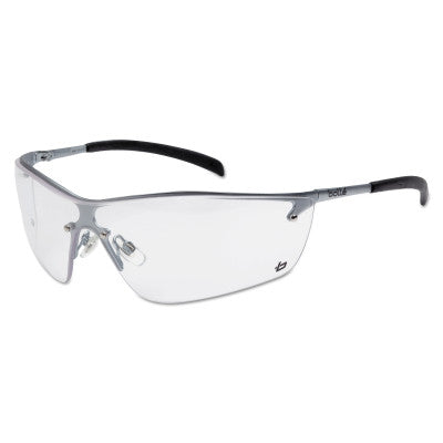 Silium Safety Glasses, Clear Poly Anti-Fog/Anti-Scratch Lens, Black Frame 286-40073