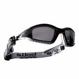 Tracker Series Safety Glasses, Smoke Lens, Smoke, Black/Gray Frame, Foam, Rubber 286-40086