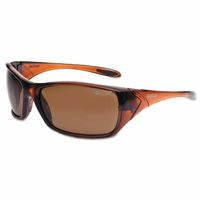 Voodoo Safety Glasses, Polarized Lens, Anti-Fog, Anti-Scratch, Brown Frame, TPR 286-40153