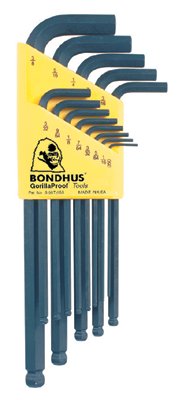 Ball End L-Wrench Set, ProGuard Finish, 0.050 in to 3/8 in, SAE, 13-Pc Set 116-10937