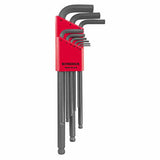 Ball End L-Wrench Set, ProGuard Finish, 1.5 mm to 5 mm, Metric, 6-Pc Set 116-10946