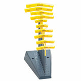 Balldriver T-Handle Hex Key Sets, 10 per stand, Hex Ball Tip, Inch 116-13190