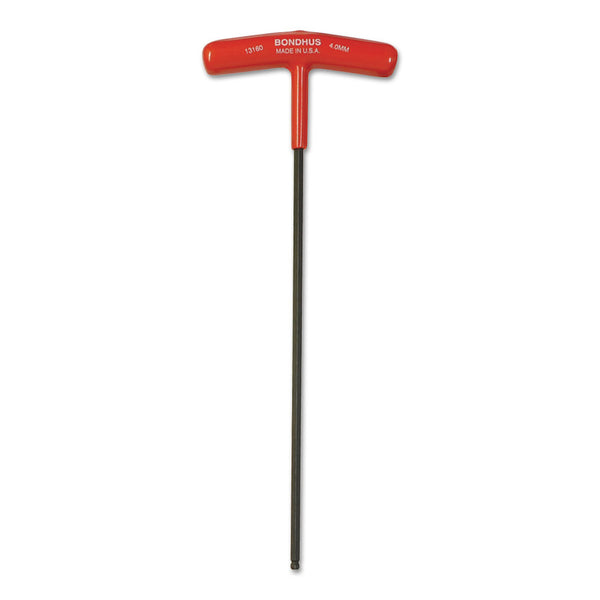 Balldriver T-Handle Hex Keys, 4 mm, 8.7 in Long 116-13160