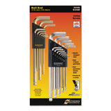 GoldGuard/BriteGuard L-Wrench Hex Key Sets, 22 per set, Ball Tip, Inch/Metric 116-20399